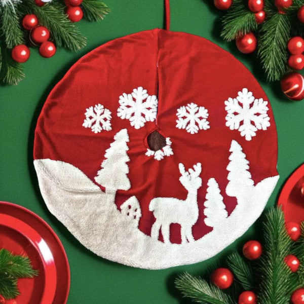 Buy Frosty Fiesta Christmas Tree Skirt Online in India | Christmas Ornaments on Vaaree