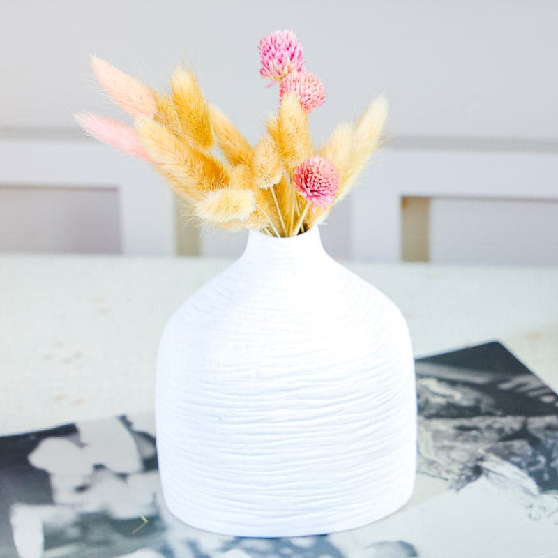 Buy Rondalo Bottle Vase - White Vase from Vaaree