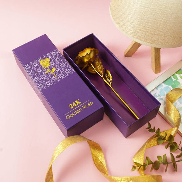 Gleam Valentine Rose Gift Box - Gold