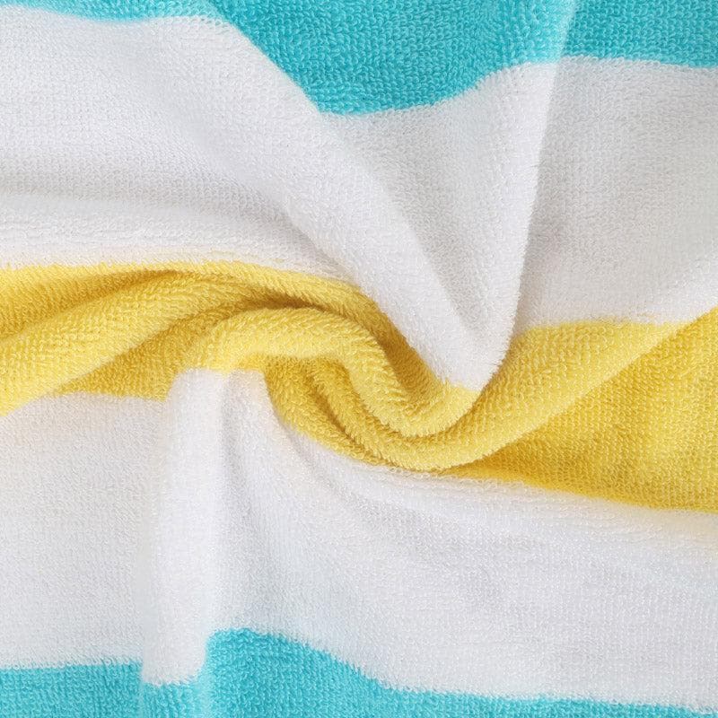 Buy Stripe Splash Bath Towel (Light Blue & Light Green) - Set Of Two Bath Towels from Vaaree