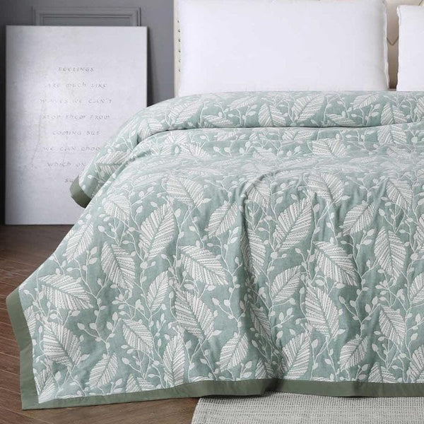 Buy Suki Leafy Bedcover at Vaaree online | Beautiful Bedcovers to choose from