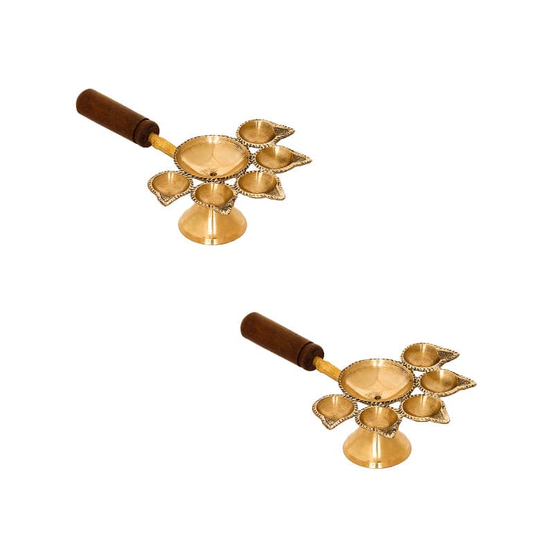 Buy Jalaja Panchdeep Diya - Set Of Two Diyas from Vaaree