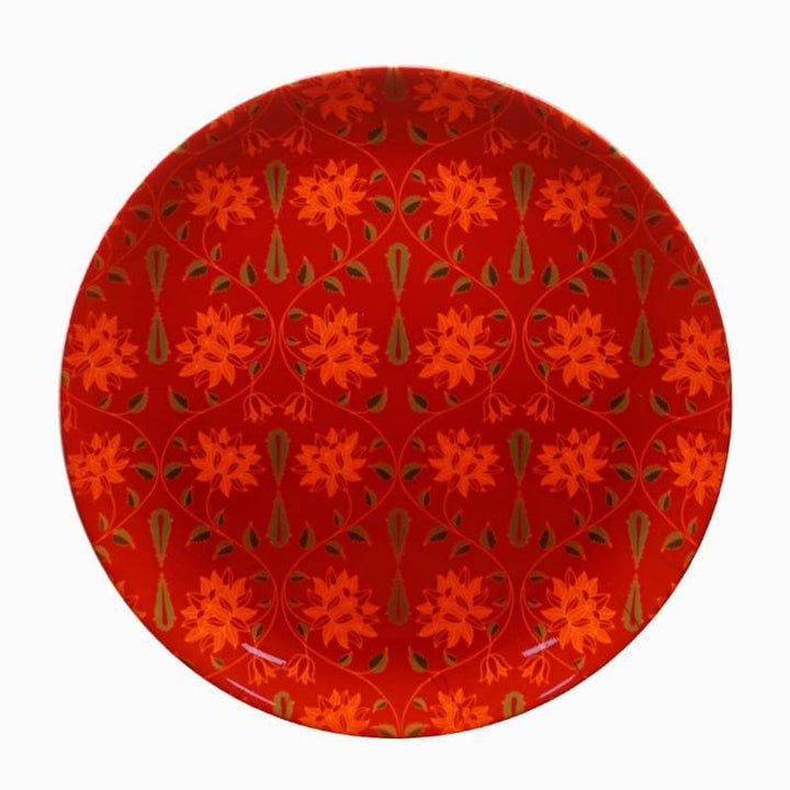 Buy Magnate Mughal decorative Plate - Red at Vaaree online | Beautiful Wall Plates to choose from