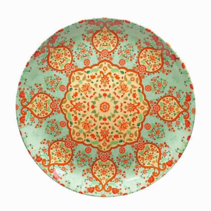 Buy Ornate Mughal Decorative Plate - Green at Vaaree online | Beautiful Wall Plates to choose from