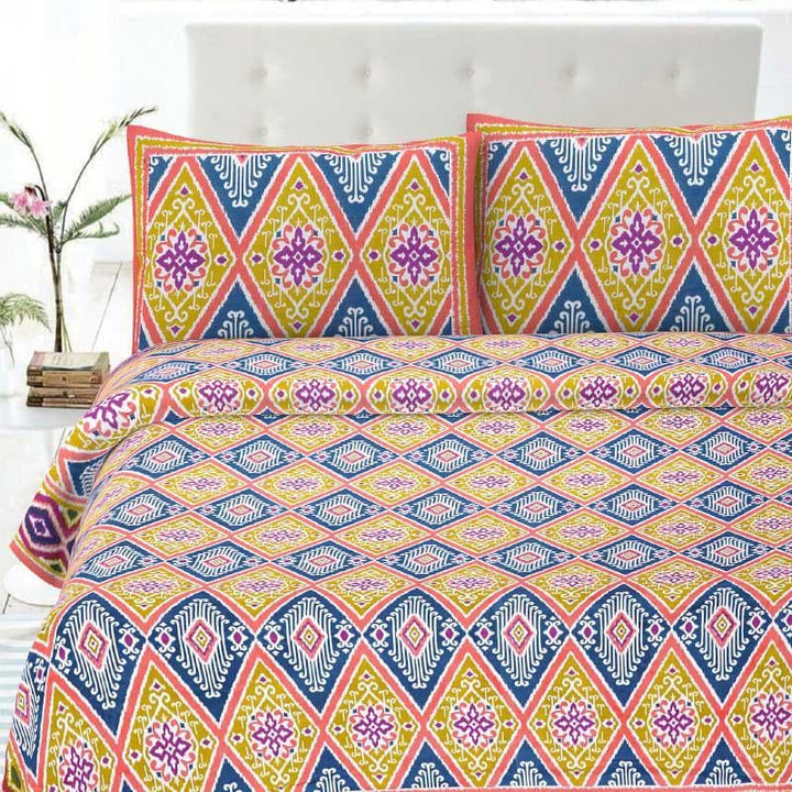 Buy Mystic Melange Bedsheet - Blue at Vaaree online | Beautiful Bedsheets to choose from