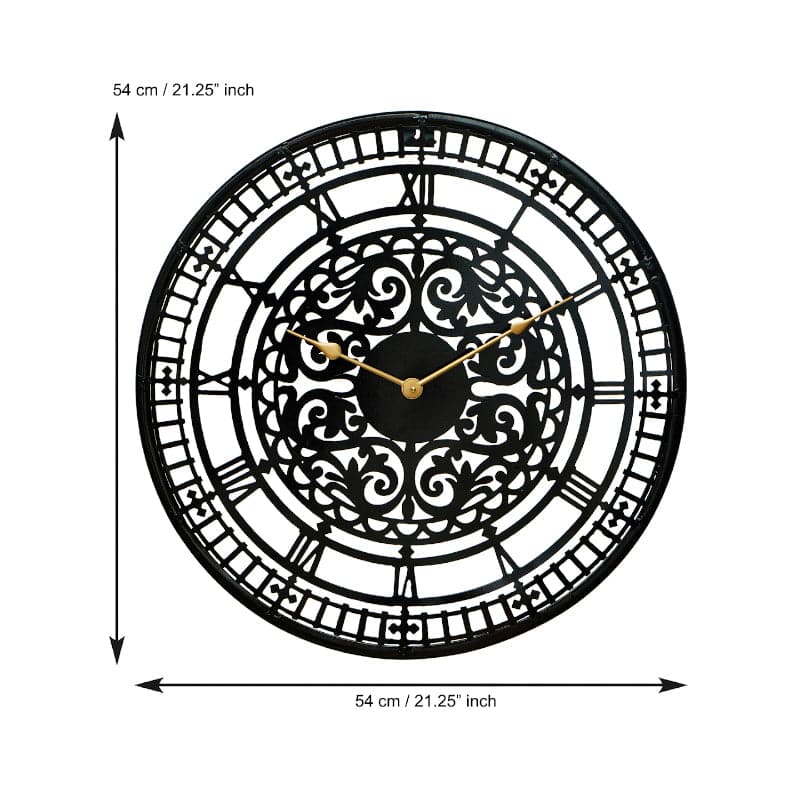 Wall Clock - Lokelani Round Wall Clock - Black