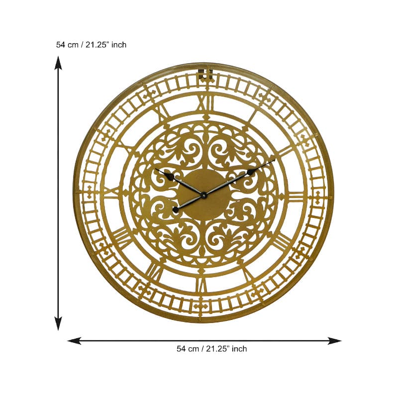 Wall Clock - Lokelani Round Wall Clock - Brown