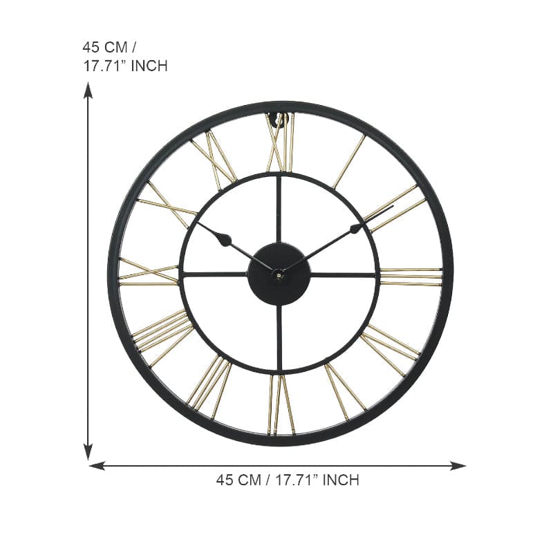 Wall Clock - Omeria Round Wall Clock - Gold