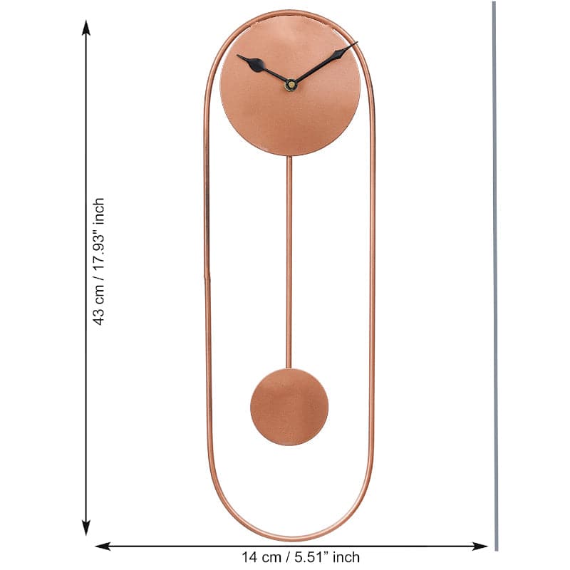 Wall Clock - Unai Oval Wall Clock - Copper