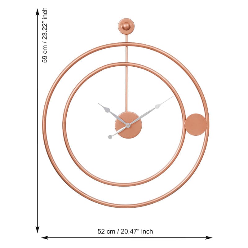 Wall Clock - Makoa Round Wall Clock - Copper