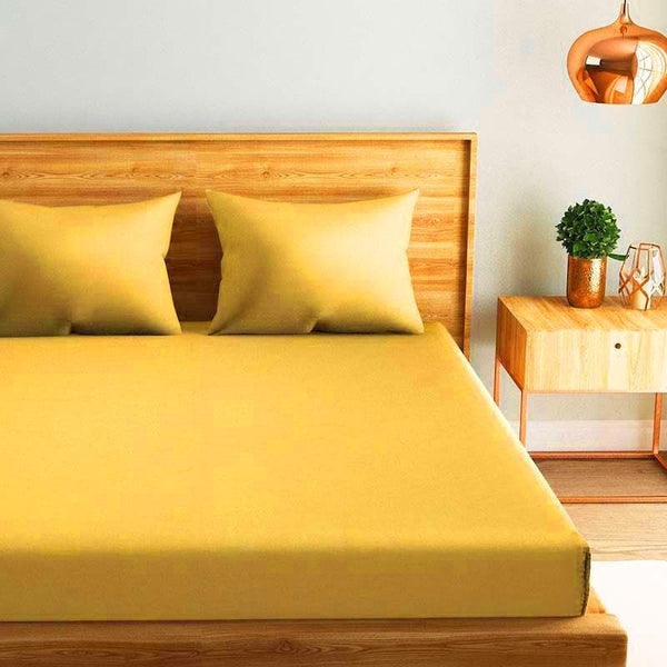 Buy Mustard Magic Bedsheet at Vaaree online | Beautiful Bedsheets to choose from