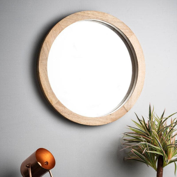 Buy Satomi Wall Mirror - Beige at Vaaree online | Beautiful Wall Mirror to choose from