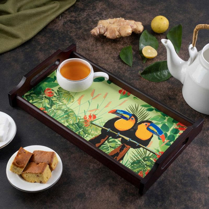 Buy Tropi Toucan Wooden Serving Tray at Vaaree online | Beautiful Tray to choose from