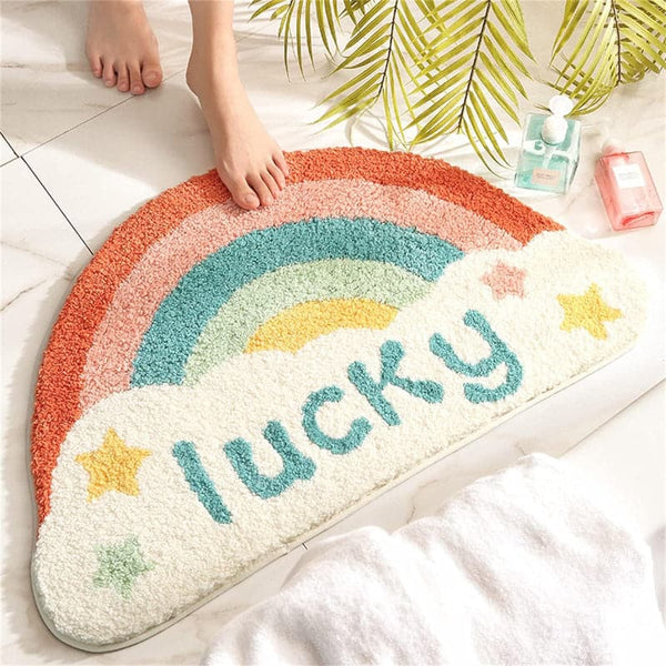 Happy Go Lucky Bathmat