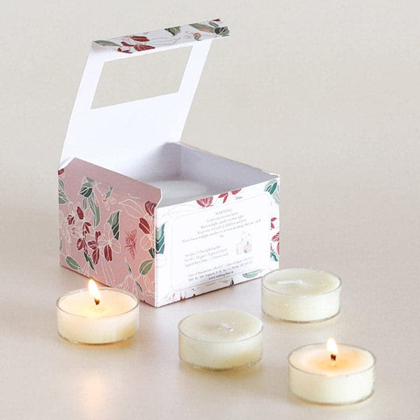 Buy Duchess Of Blossom Unscented Tealight Candles - Set Of 12 at Vaaree online | Beautiful Candles to choose from