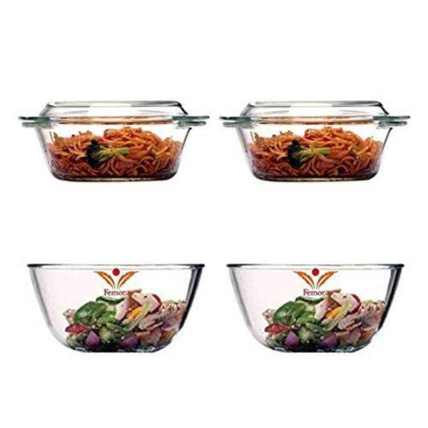 Buy Celtox Mixing Bowl & Casserole (1000 &1650 ML) - Set Of Four at Vaaree online | Beautiful Bakeware Set to choose from