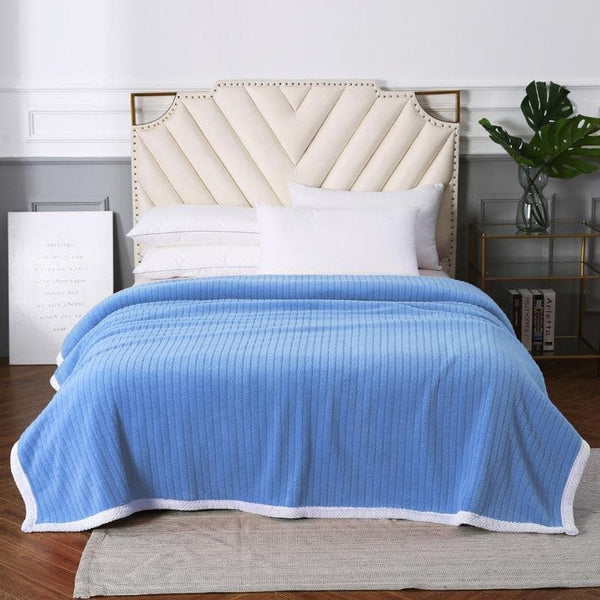 Buy Idyllic Snigu Dohar - Blue at Vaaree online | Beautiful Blankets to choose from