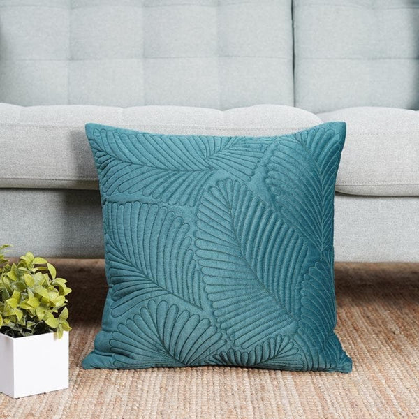 Buy Quilted Leafy Pattern Cushion Cover at Vaaree online | Beautiful Cushion Covers to choose from