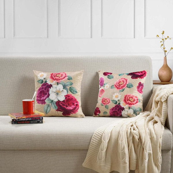 Buy Phool Bagh Cushion Cover - Set Of Two Online in India | Cushion Covers on Vaaree