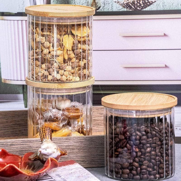 Buy Sefona Storage Jar (685 ML) - Set Of Three at Vaaree online | Beautiful Jars to choose from