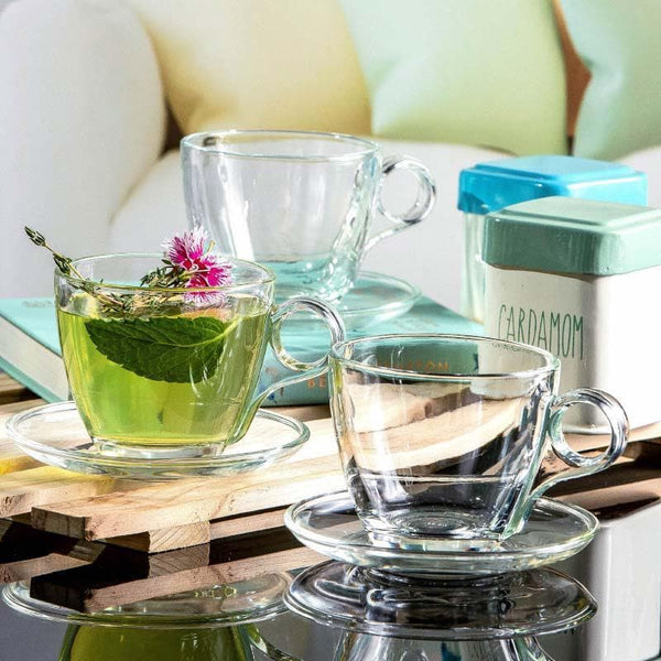 Buy Bianca Tea Set - Set Of Twelve at Vaaree online | Beautiful Tea Cup & Saucer to choose from