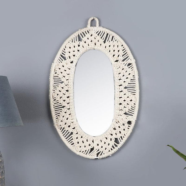 Buy Soulfully Boho Wall Hanging Mirror at Vaaree online | Beautiful Wall Mirror to choose from