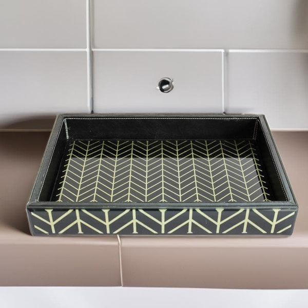 Buy Petrica Patterned Bathroom Tray at Vaaree online | Beautiful Accessories & Sets to choose from