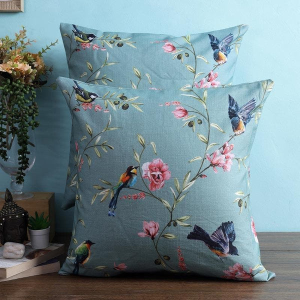 Buy Flying Birdies Cushion Cover - Set Of Two at Vaaree online | Beautiful Cushion Cover Sets to choose from