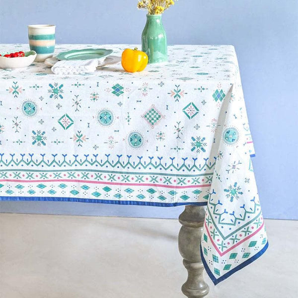 Buy Astral Cotton Table Cover - Six Seater at Vaaree online | Beautiful Table Cover to choose from