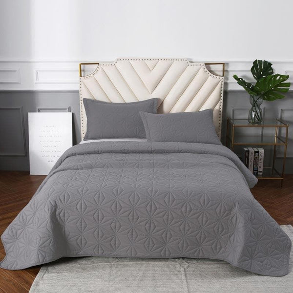 Buy Polly Propy Bedcover - Grey at Vaaree online | Beautiful Bedcovers to choose from