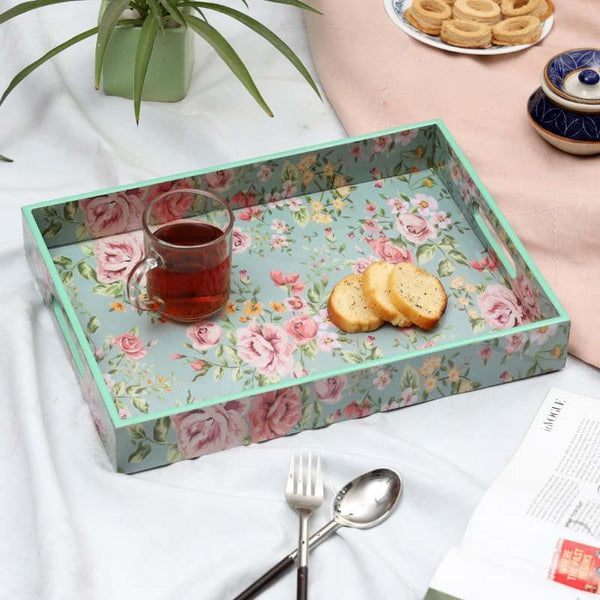 Buy Floral Fantasy Serving Tray at Vaaree online | Beautiful Serving Tray to choose from