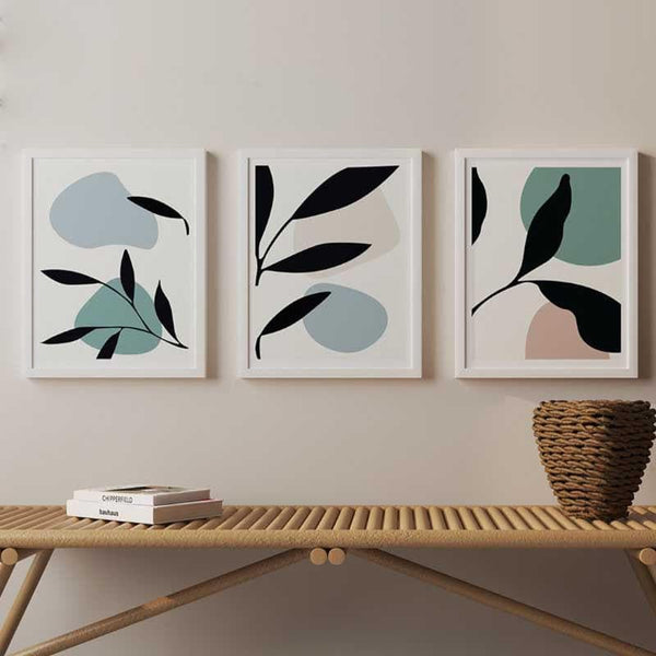 Buy Surreal Leaphony - Set Of Three at Vaaree online | Beautiful Wall Art & Paintings to choose from