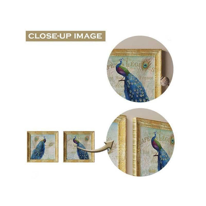 Buy Peafowl Wall Art Painting - Set Of Two at Vaaree online | Beautiful Wall Art & Paintings to choose from