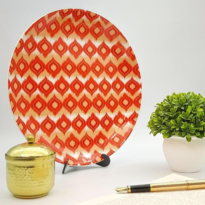Buy Ikkat Blocks Decorative Plate at Vaaree online | Beautiful Wall Plates to choose from
