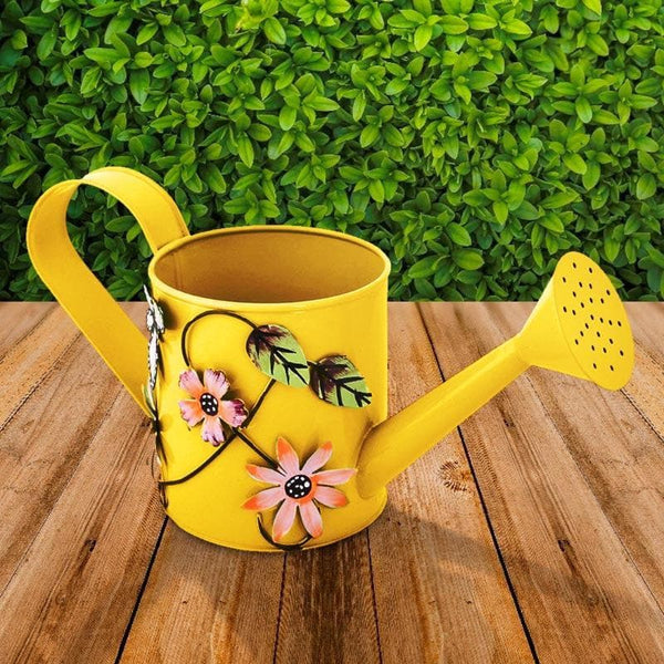 Buy Twined Floral Water Can - Yellow at Vaaree online | Beautiful Garden Accessories to choose from