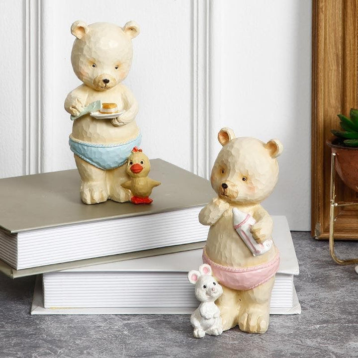 Buy Madagascar Bear Figurine - Set Of Two at Vaaree online | Beautiful Accent Piece to choose from