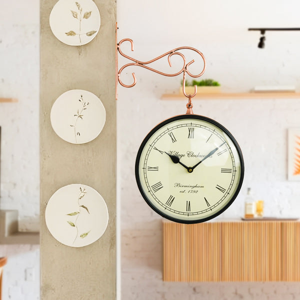 Buy Mandora Double Sided Station Clock Wall Clock from Vaaree