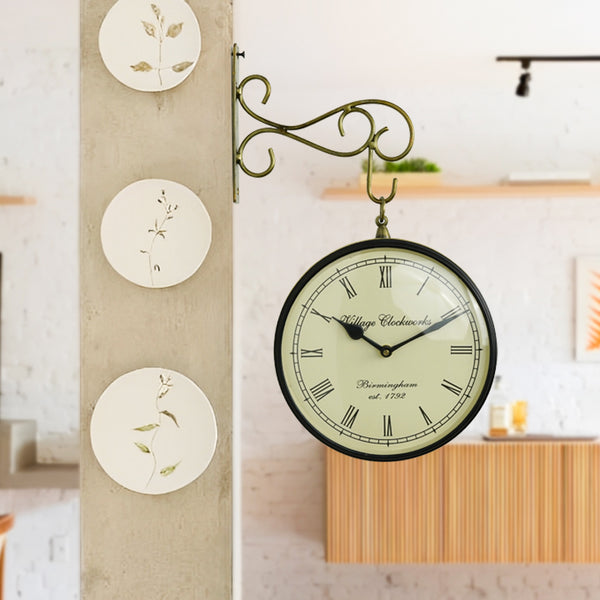 Lousa Double Sided Station Clock