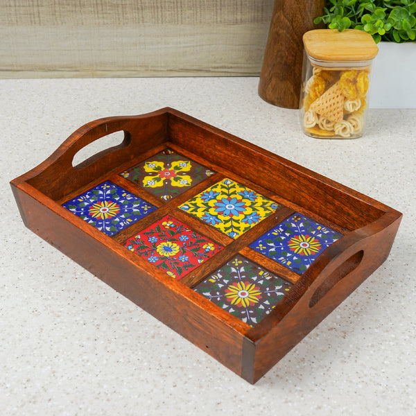 Serving Tray - Adsara Rectangle Ethnic Serving Tray