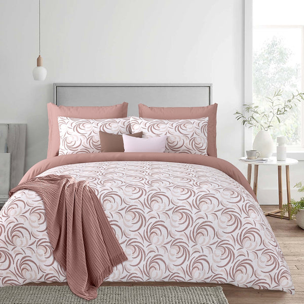 Bedsheets - Neerava Floral Bedsheet - Peach