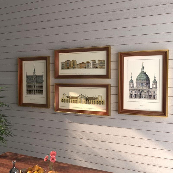 Buy Vintage Artchitecture Wall Art - Set Of Four at Vaaree online | Beautiful Wall Art & Paintings to choose from