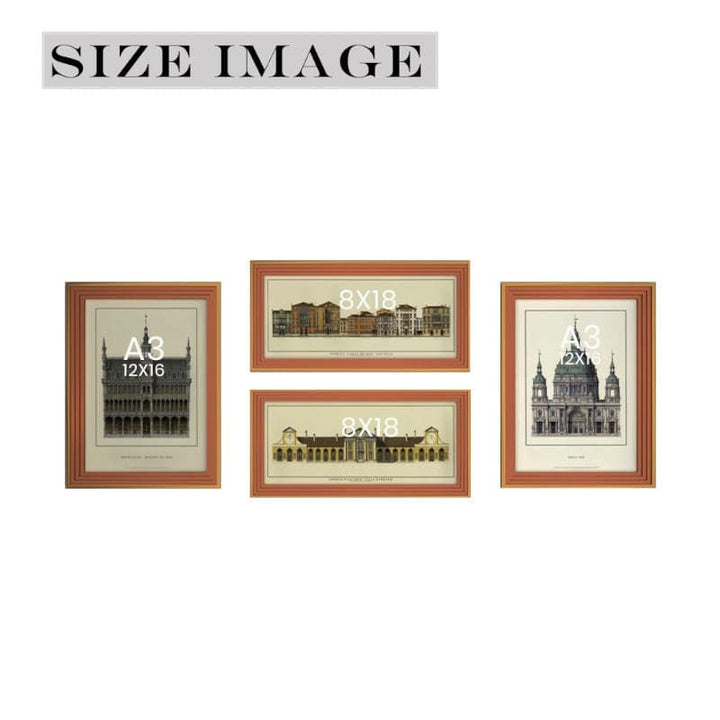 Buy Vintage Artchitecture Wall Art - Set Of Four at Vaaree online | Beautiful Wall Art & Paintings to choose from
