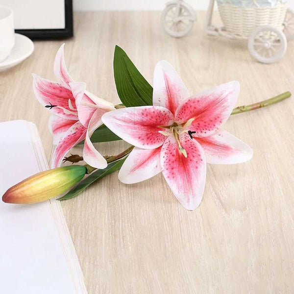 Buy Lilium Roose Floral Sticks - Pink at Vaaree online | Beautiful Artificial Flowers to choose from