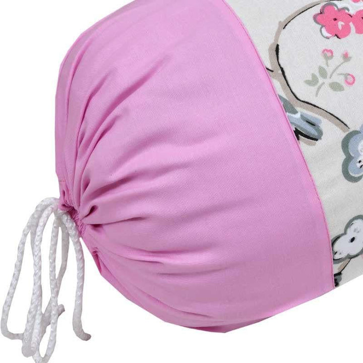 Buy Qudrat Bolster Cover (Pink) - Set Of Two at Vaaree online | Beautiful Bolster Covers to choose from