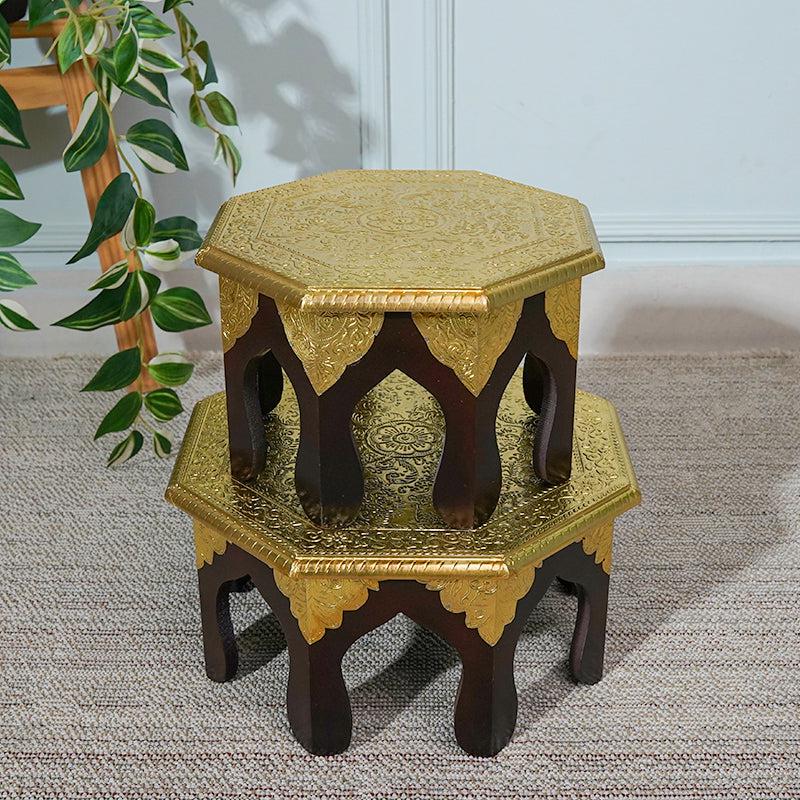 Buy Dikara Ethnic Stool - Set Of Two Benches & Stools from Vaaree