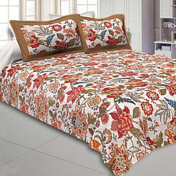Buy Gurbani Floral Bedsheet at Vaaree online | Beautiful Bedsheets to choose from