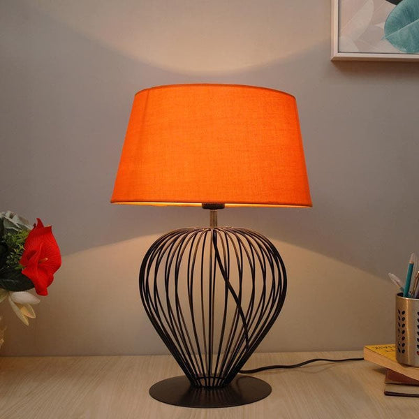Buy Emara Table Lamp - Orange at Vaaree online | Beautiful Table Lamp to choose from