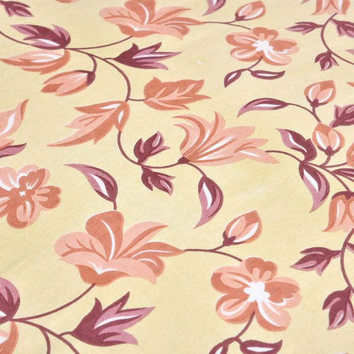 Buy Bloom Brigade Bedheet - Orange at Vaaree online | Beautiful Bedsheets to choose from