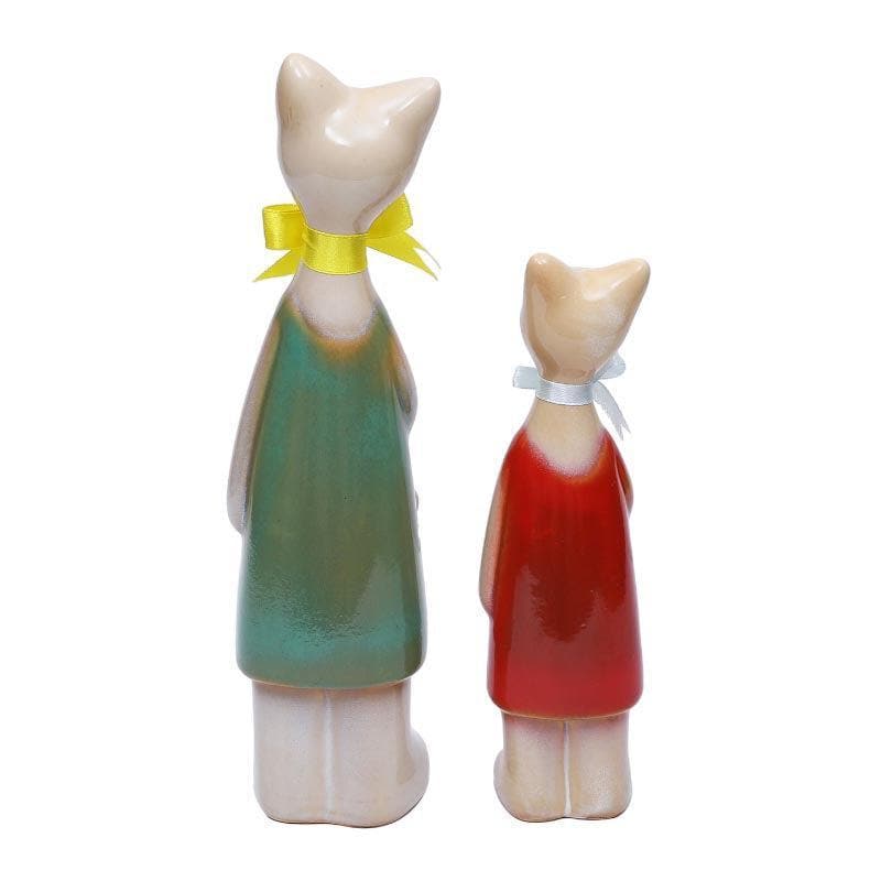 Buy Fine Feline Showpiece - Set Of Two at Vaaree online | Beautiful Showpieces to choose from