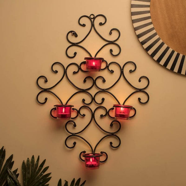 Buy Victorian Candle Holder - Red Online in India | Tea Light Candle Holder on Vaaree